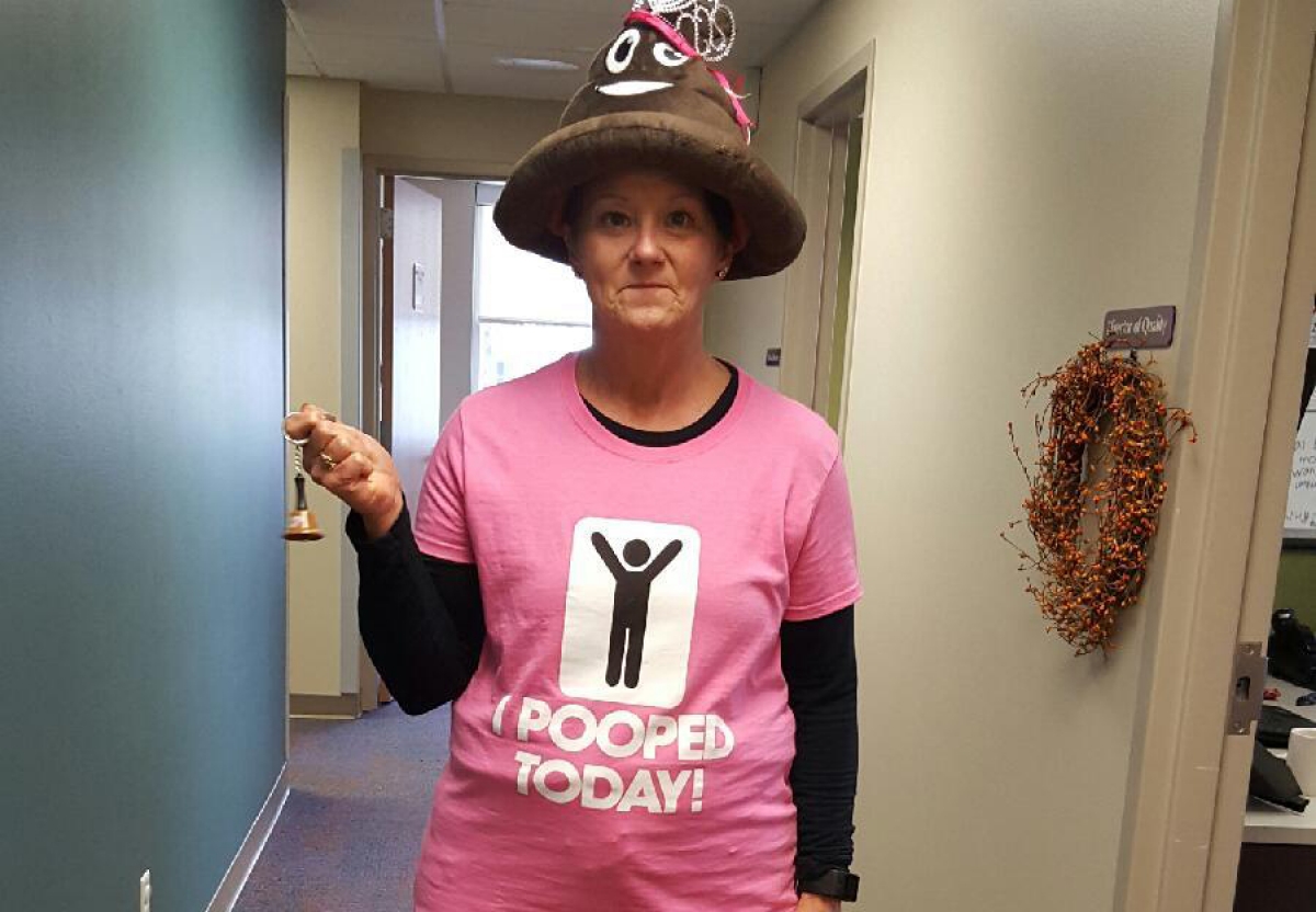 Lanett Kane of Peoples Community Health Clinic in Waterloo is the resident “Poop Queen” of her health center.